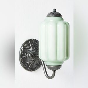 New Anthropologie The Eloise Scallop Milk Glass Sconce Wall Light